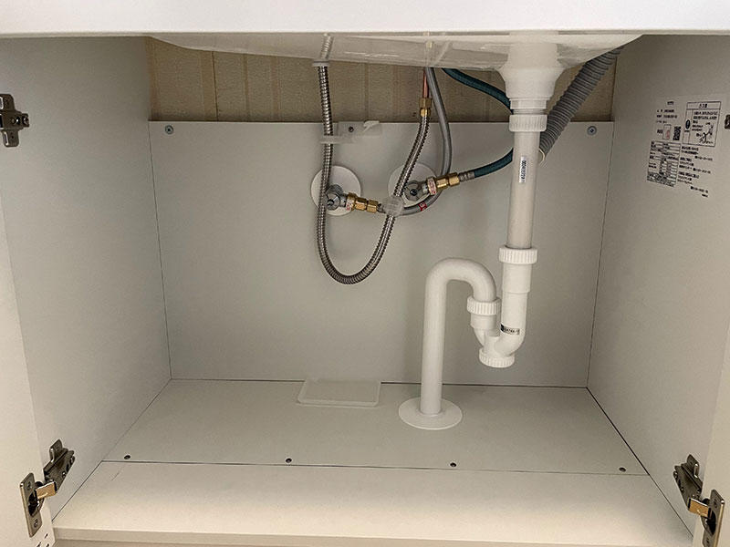 洗面台リフォーム完成 収納内もキレイに|滋賀でリフォームするなら匠工房