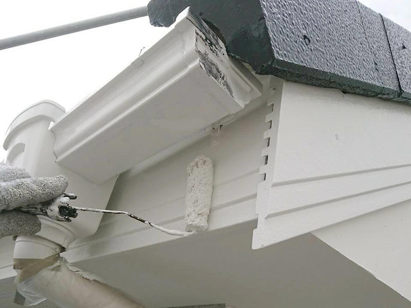 破風・樋　塗装　ファインウレタン