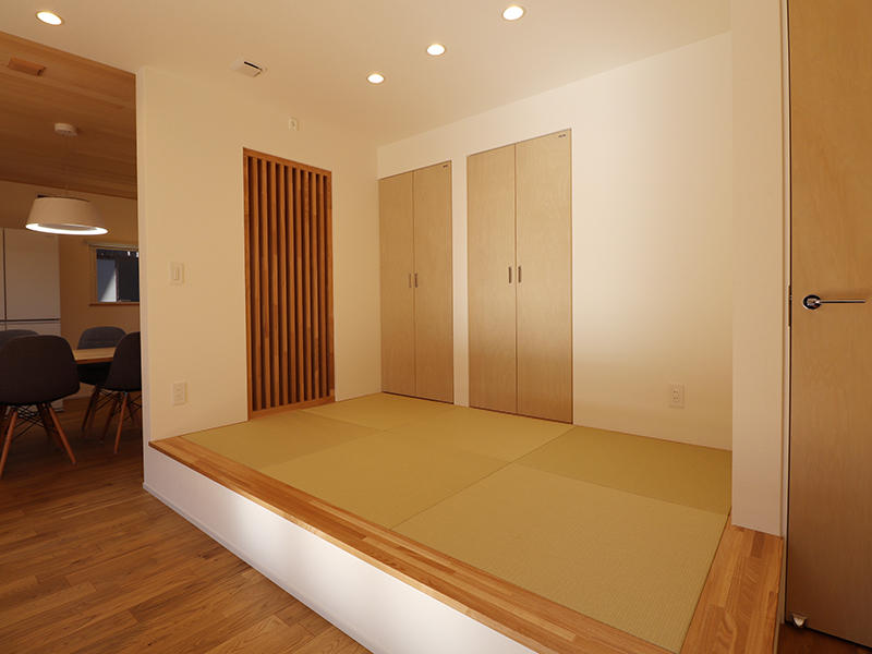 新築完成　段差のある畳コーナー｜滋賀で家を建てるなら匠工房