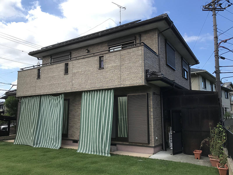 外壁塗装リフォーム施工前　外観｜滋賀でリフォームするなら匠工房