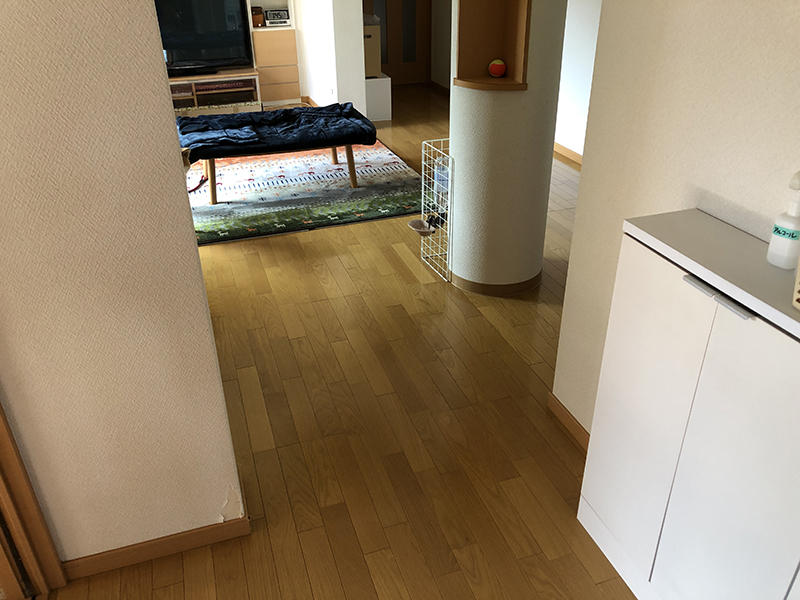 建具リフォーム施工前　建具取付け予定位置｜滋賀でリフォームするなら匠工房