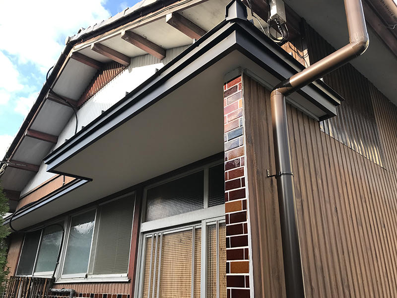 米原市玄関庇リフォーム施工事例