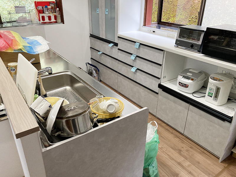 蒲生郡キッチンリフォーム施工事例