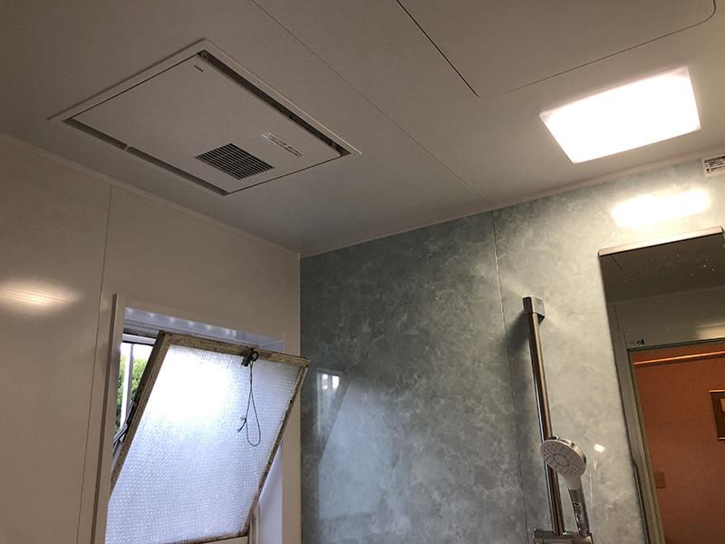 水まわりリフォーム完成　浴室乾燥暖房機付き｜滋賀でリフォームするなら匠工房