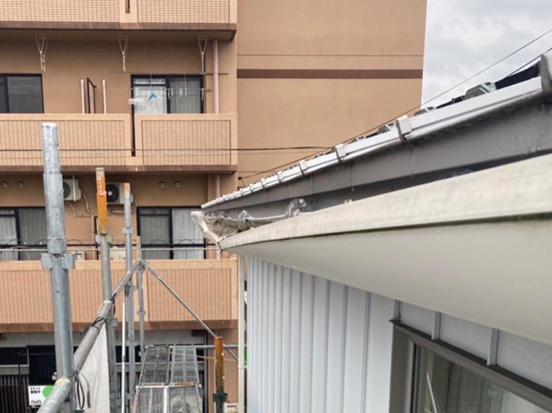 雨樋リフォーム施工前　雨樋｜滋賀でリフォームするなら匠工房