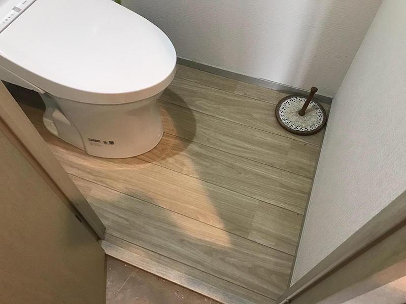 マンションリフォーム完成 フロア調クッションフロア|滋賀でリフォームするなら匠工房