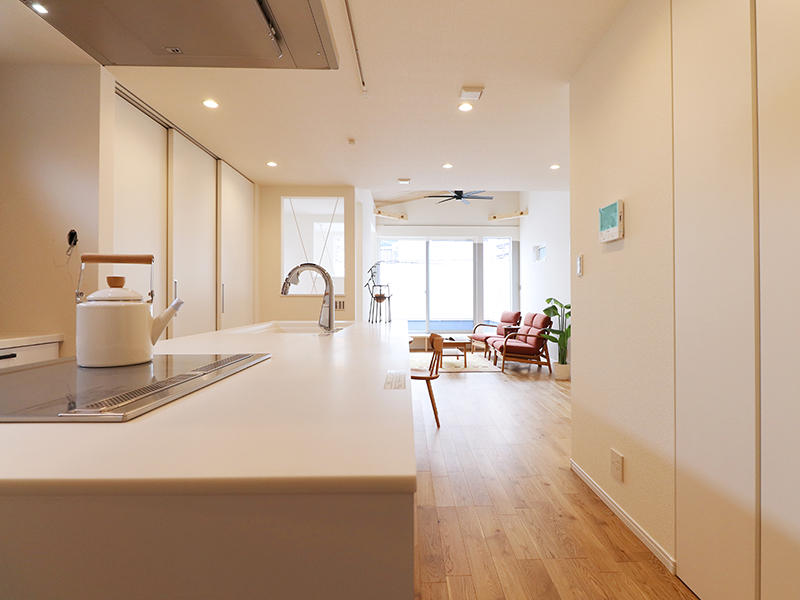 二世帯住宅フォーセンス新築完成｜リビング・ダイニング・キッチン