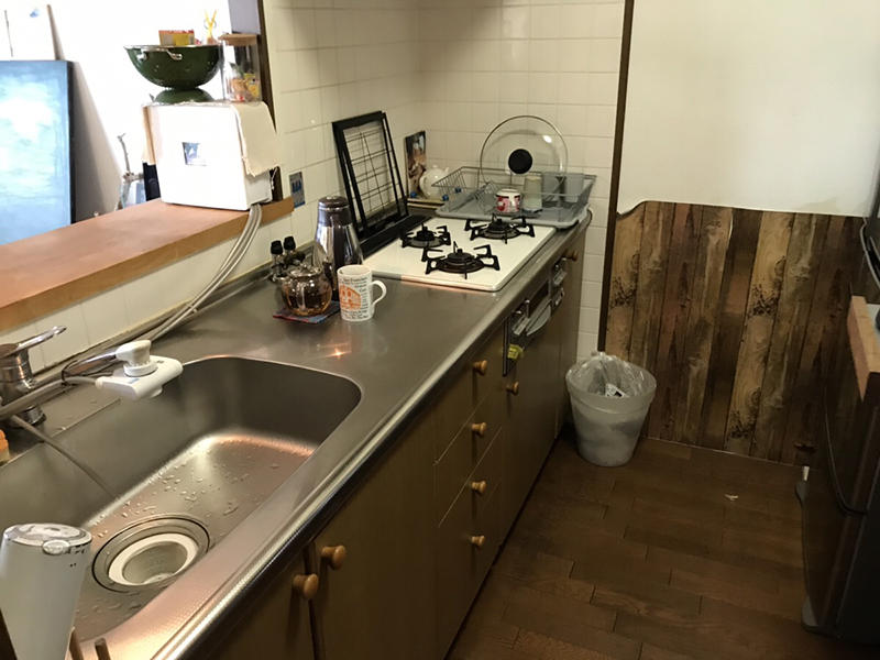 施工前のキッチンスペース
