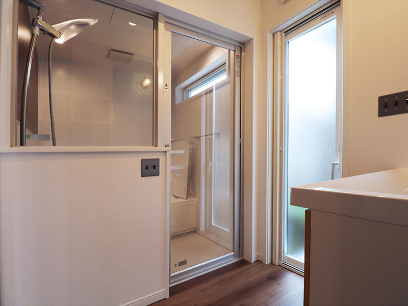 新築ゼロキューブマリブ完成　洗面脱衣室｜滋賀で建てるなら匠工房