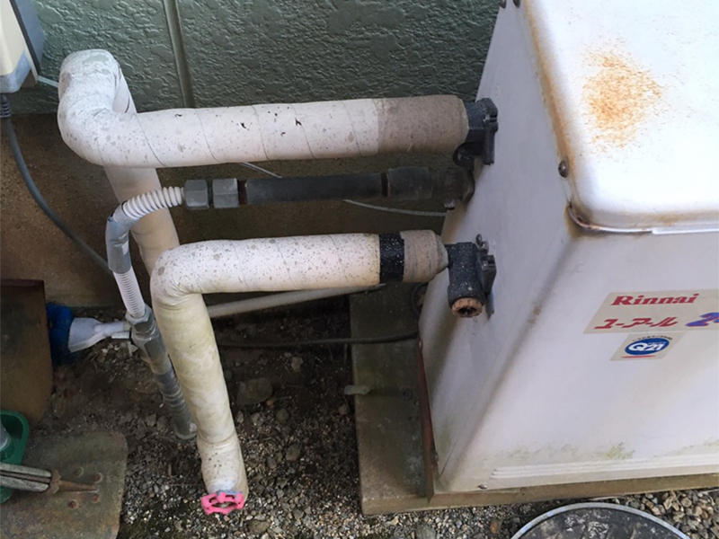 滋賀県　近江八幡市　給湯器　据え置き