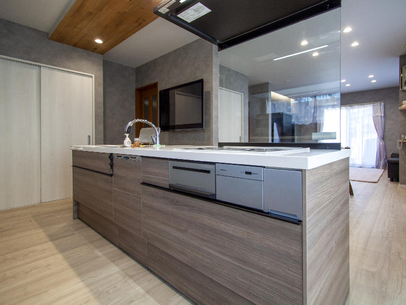 増築リフォーム完成 システムキッチン リクシル ノクト|滋賀でリフォームするなら匠工房