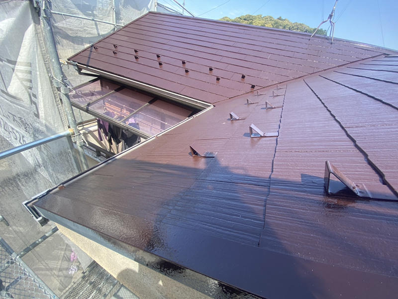 外装リフォーム完成　屋根：K05-20B　ガイソールーフガードネオF｜滋賀でリフォームするなら匠工房