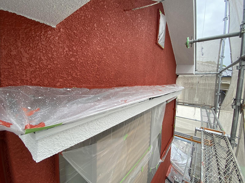 外装リフォーム施工中　外壁塗装中｜滋賀でリフォームするなら匠工房