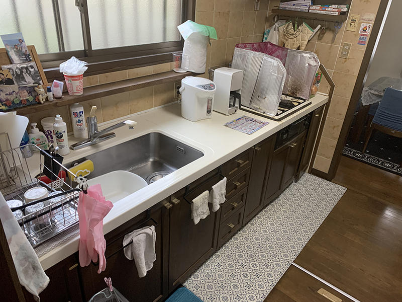 キッチンリフォーム施工前　キッチン｜滋賀でリフォームするなら匠工房