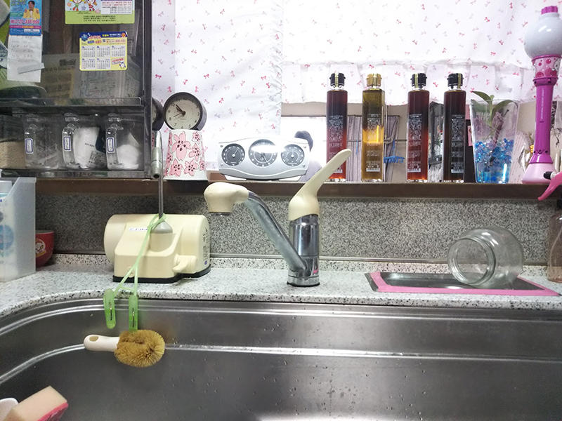 水栓リフォーム施工前　キッチン水栓｜滋賀でリフォームするなら匠工房