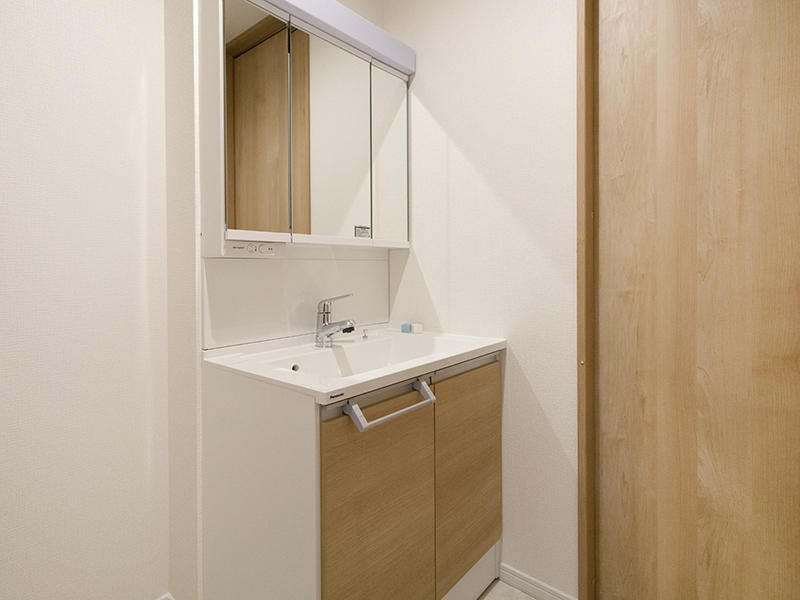新築注文住宅完成1階　洗面台｜滋賀で家を建てる匠工房