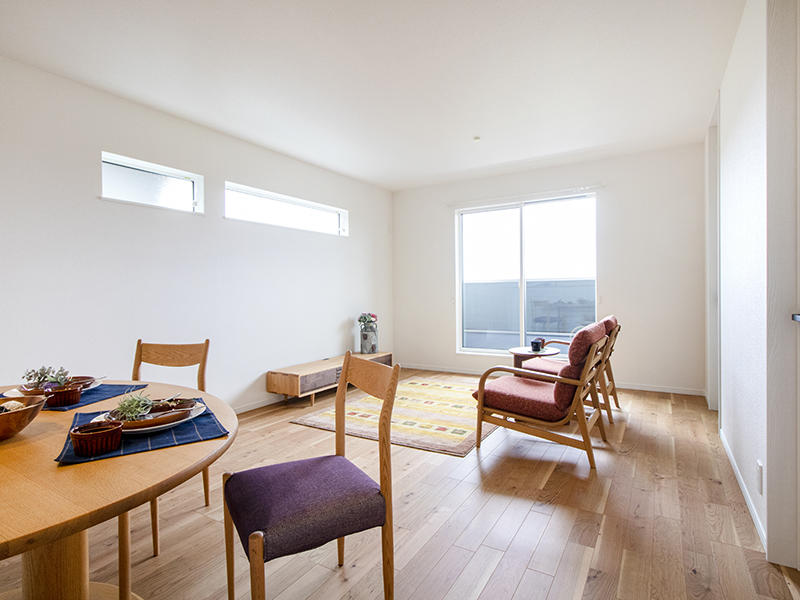 新築注文住宅完成2階　リビング・ダイニング｜滋賀で家を建てる匠工房