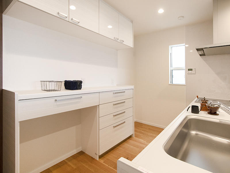 新築注文住宅完成2階　カップボード｜滋賀で家を建てる匠工房