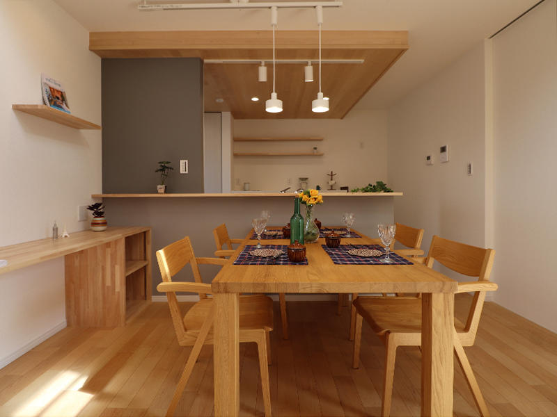 フォーセンス新築　キッチン・ダイニングスペース｜滋賀で家を建てるなら匠工房