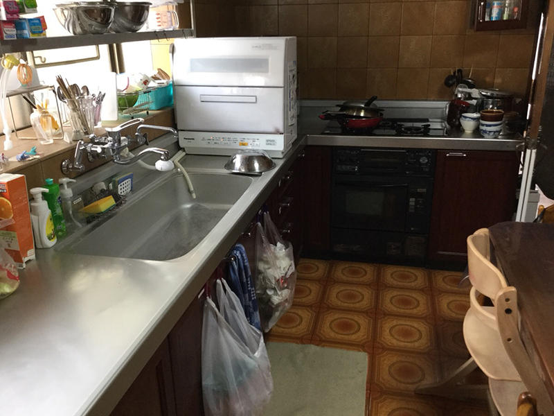 古民家リフォーム施工前　キッチン｜滋賀でリフォームするなら匠工房