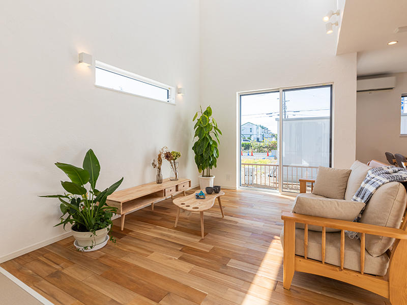 しっくいと無垢の家VENT完成 リビング|滋賀でリフォームするなら匠工房