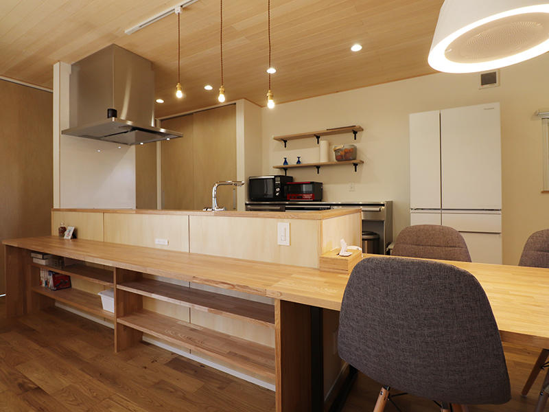 新築完成　キッチン・ダイニング｜滋賀で家を建てるなら匠工房