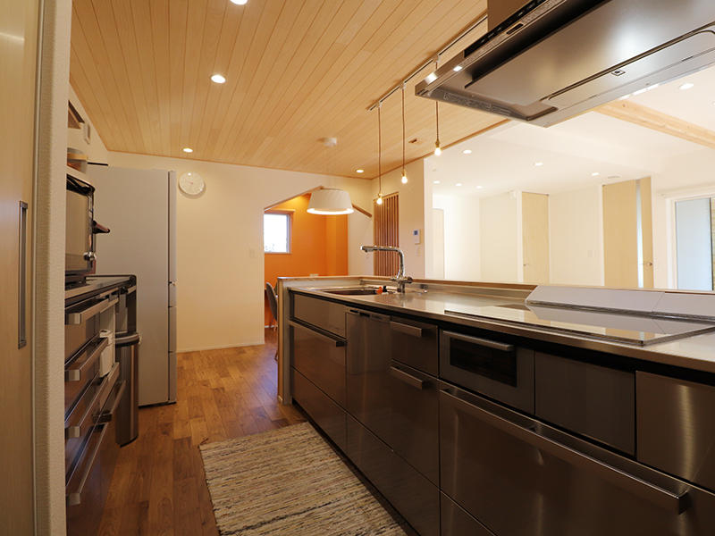 新築完成　キッチン　クリナップ　総ステンレス｜滋賀で家を建てるなら匠工房