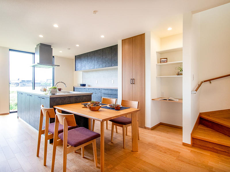 注文住宅新築完成 ダイニング・キッチン|滋賀で家を建てるなら匠工房
