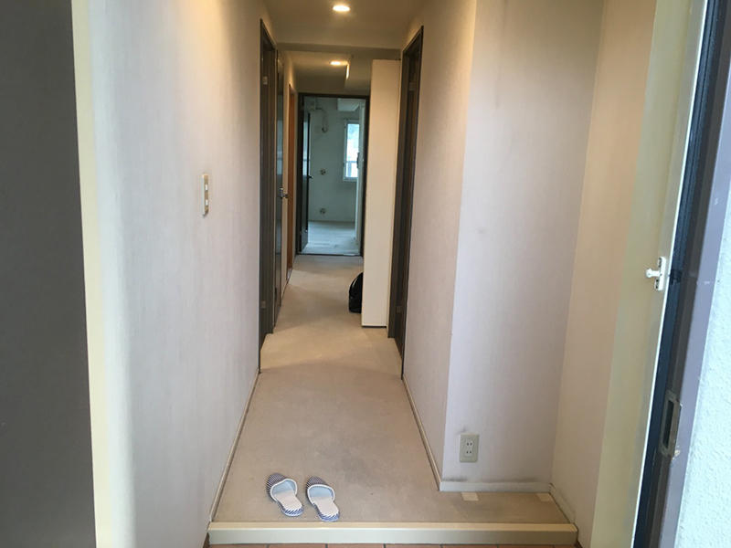 マンションリフォーム施工前　玄関・廊下｜滋賀でリフォームするなら匠工房