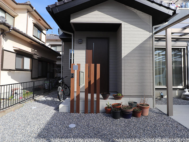 フォーセンス完成　アプローチ｜滋賀で新築建てるなら匠工房