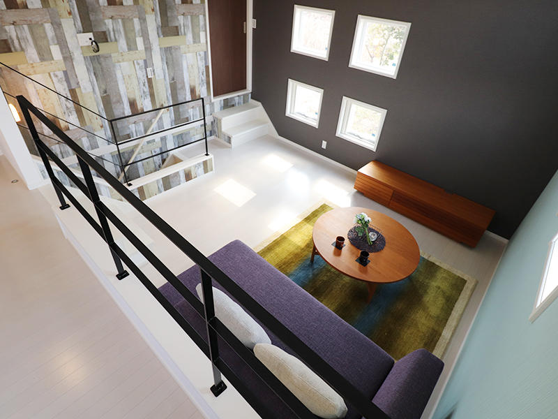 リビングルーム　スキップフロア