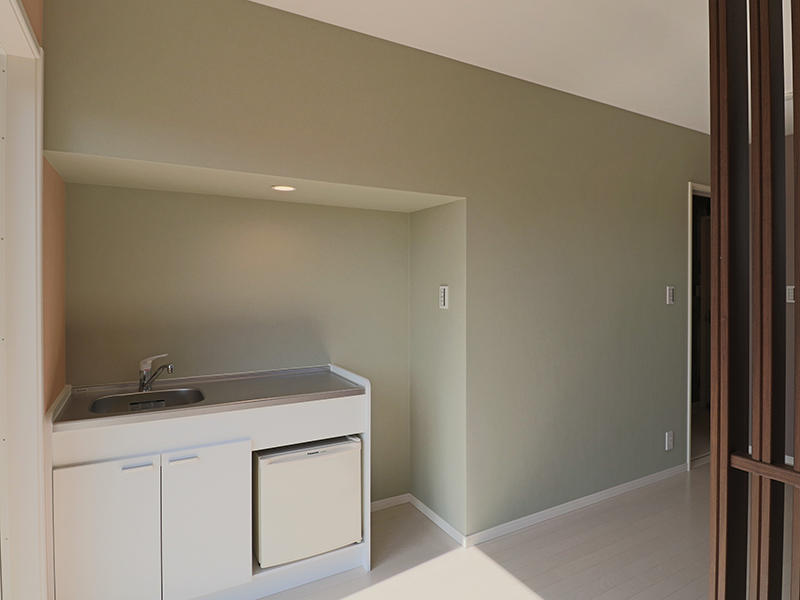 お部屋にミニキッチンが完備