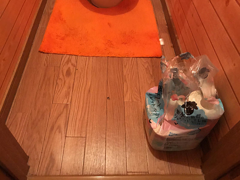 施工前　クッションフロア