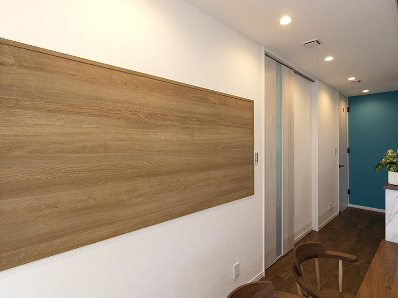 注文住宅新築完成　マグネット対応化粧ボードを取付｜滋賀で家を建てるなら匠工房