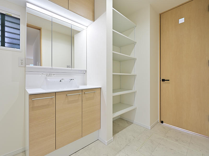 注文住宅新築完成　洗面台｜滋賀で家を建てるなら匠工房