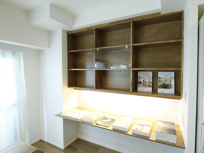 造作　棚　収納　玄関