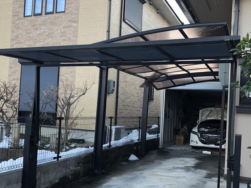 カーポートリフォーム施工前　カーポート｜滋賀でリフォームするなら匠工房