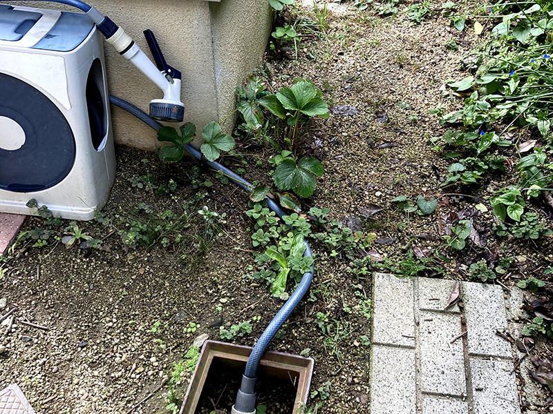 外部水栓リフォーム施工前　散水栓｜滋賀でリフォームするなら匠工房