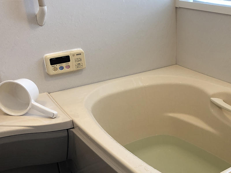 給湯器リフォーム施工前　浴室リモコン｜滋賀でリフォームするなら匠工房