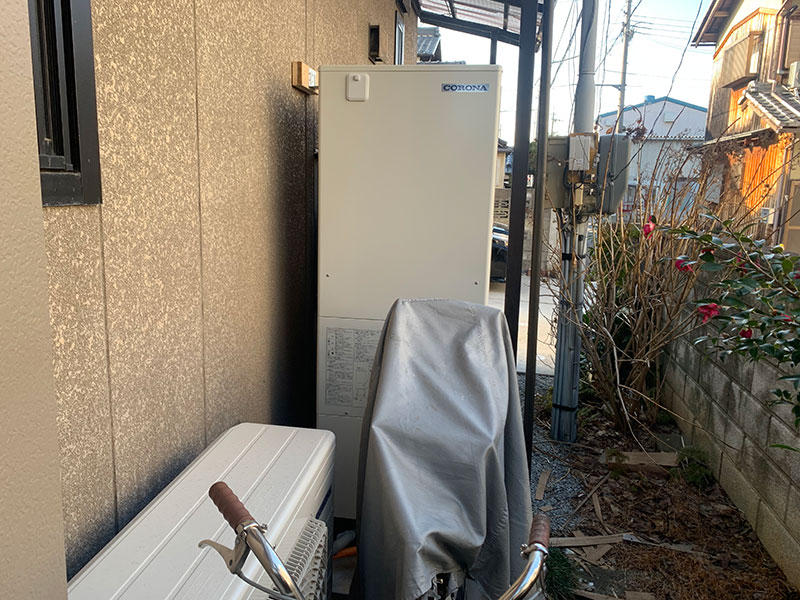 エコキュート完成　コロナ　CHP-37AY4｜滋賀でリフォームするなら匠工房