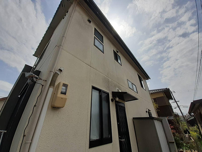 外壁塗装リフォーム施工前　塗分け｜滋賀でリフォームするなら匠工房