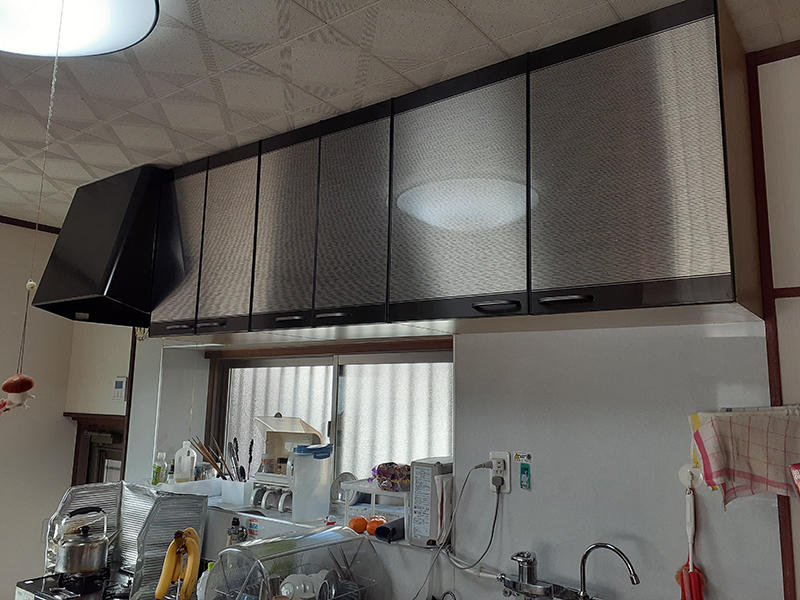 キッチンリフォーム施工前　吊り戸｜滋賀でリフォームするなら匠工房