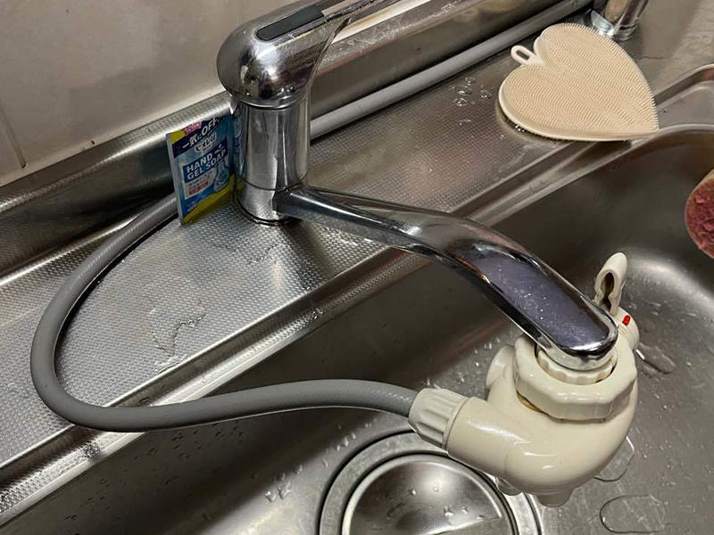 キッチン水栓リフォーム施工前 キッチン水栓|滋賀でリフォームするなら匠工房