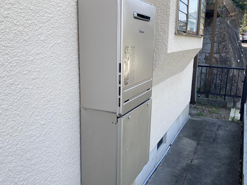 給湯器リフォーム完成　給湯器　パロマ　エコジョーズ｜滋賀でリフォームするなら匠工房