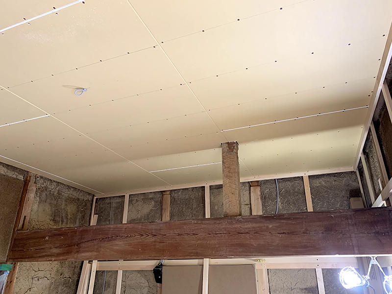 和室リフォーム施工中　天井も新たに造作します｜滋賀でリフォームするなら匠工房