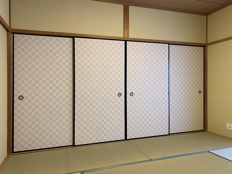 和室リフォーム完成　襖｜滋賀でリフォームするなら匠工房