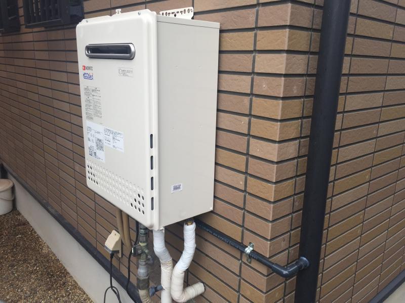 施工　事例　滋賀　匠工房　給湯器