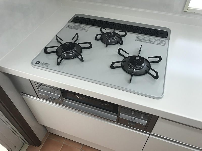 ガスコンロはお掃除らくらく