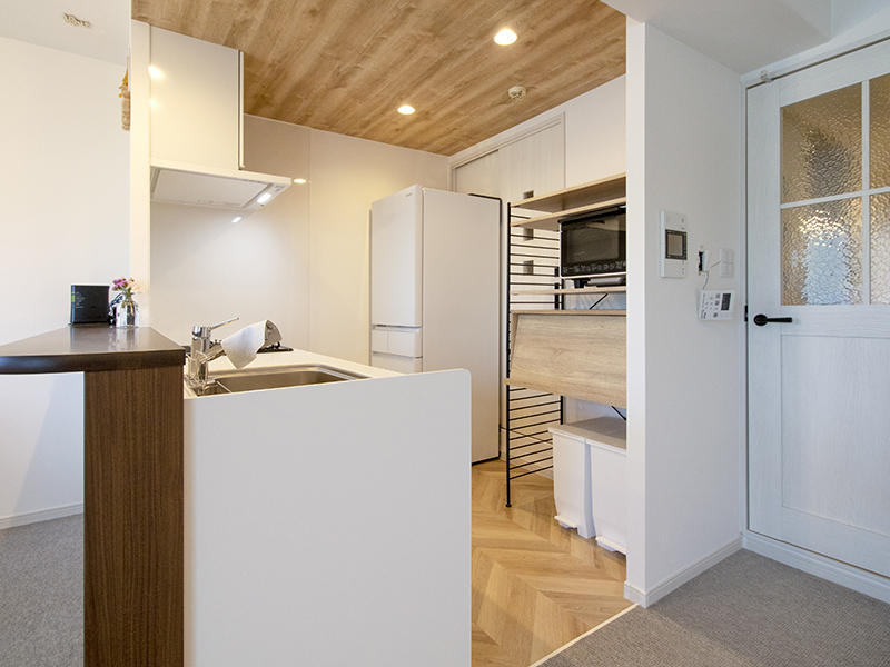 マンションリフォーム完成　キッチンスペース｜滋賀でリフォームするなら匠工房