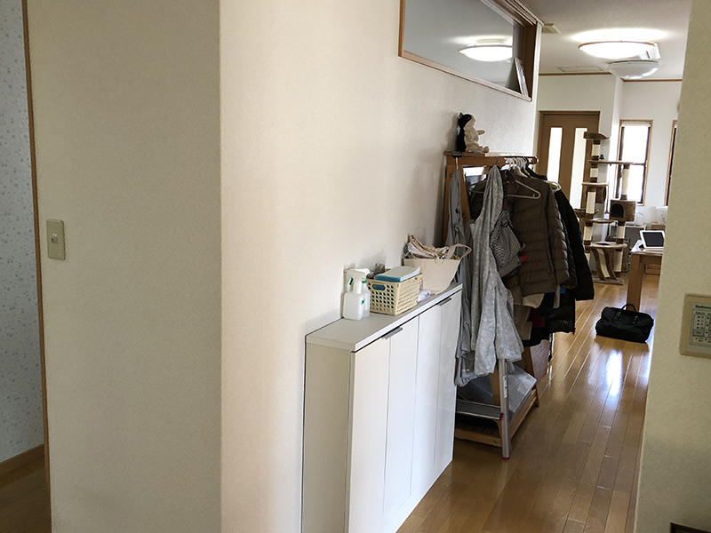 建具リフォーム施工前　廊下｜滋賀でリフォームするなら匠工房